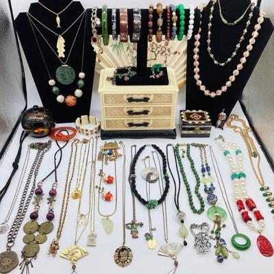 Sale Photo Thumbnail #61: Asian Influenced Jewelry: Some Vintage, Signed