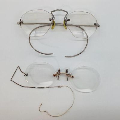 Sale Photo Thumbnail #127: Two Pairs of Vintage Spectacles
