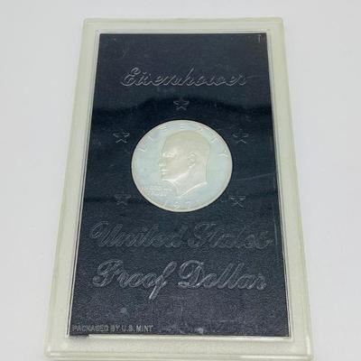 Sale Photo Thumbnail #136: Eisenhower 1971-S United State Proof Dollar in Sealed Case