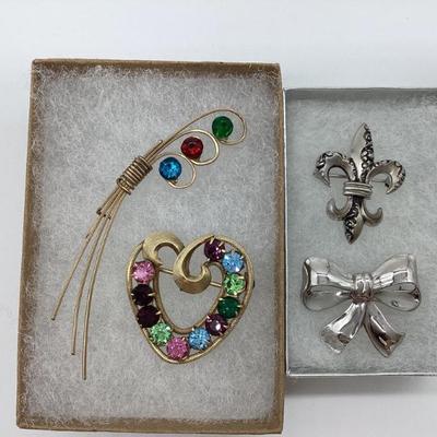 Sale Photo Thumbnail #22: 1/20 14K and 1/20 12K Gold Filled Vintage Brooches (4 Total)