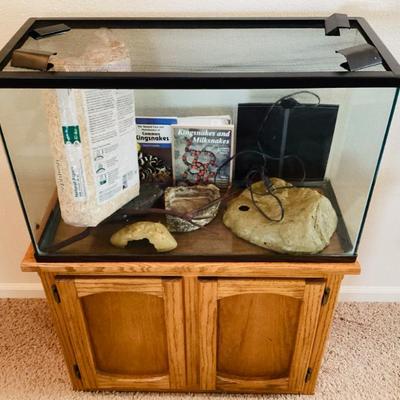 Sale Photo Thumbnail #151: Reptile or Fish Tank Enclosure with Base and Accessories