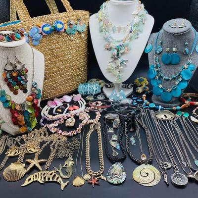 Sale Photo Thumbnail #46: Colorful Ocean and Beach Vibes Await in this Jewelry Lot