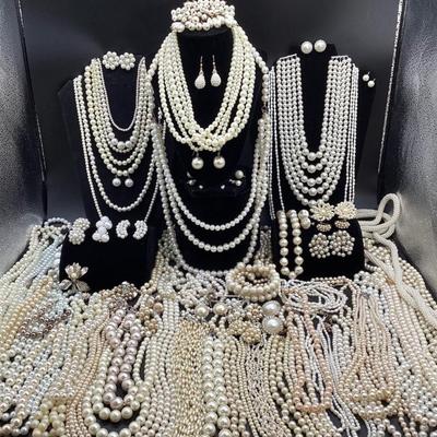 Sale Photo Thumbnail #65: Precious Pearl Jewelry: Some Vintage, Signed