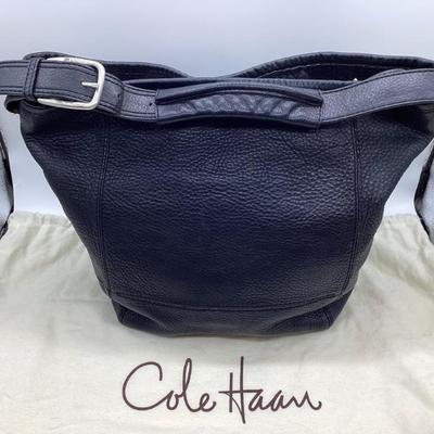 Sale Photo Thumbnail #56: COLE HANN Soft, Black, Hobo, Bag/Purse with Dust Cover
