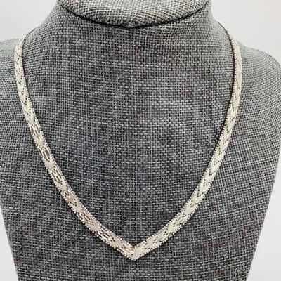 Sale Photo Thumbnail #137: Sterling Silver Chevron Necklace