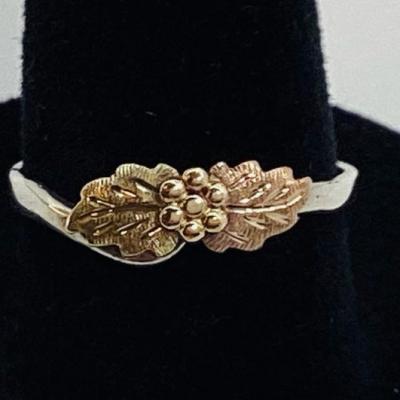 Sale Photo Thumbnail #135: Sterling Silver and 10K Black Hills Gold Ring