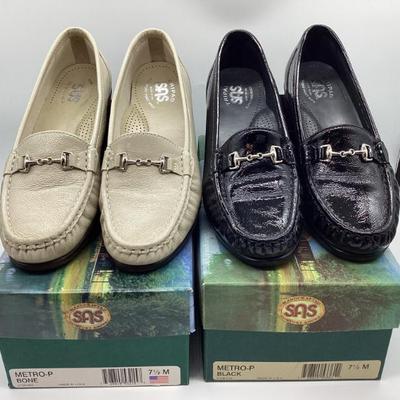 SAS Metro-P Leather Loafers Size 7.5