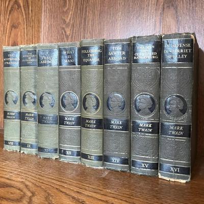 1917-1921 Mark Twain Volumes (8) Plus Later Twain Works
