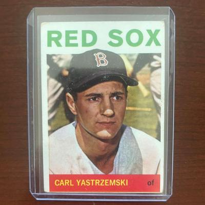 1964 Topps Baseball Card. Carl Yastrzemski - Boston Red Sox. Card #210