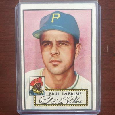 1952 Topps Baseball Card. Paul LaPalme - Pittsburgh Pirates. Card #166