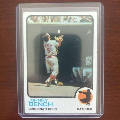 1973 Topps Baseball Card. Johnny Bench - Cincinnati Reds. Card #380