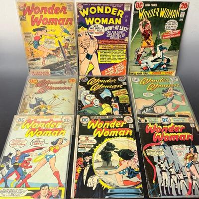 Earlier Wonder Woman Comics W/ Nubia & Others, Asst. Editions 133-219