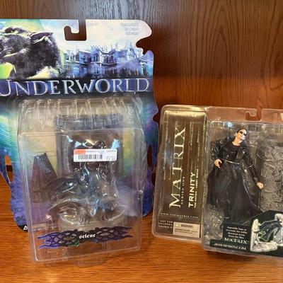 Pair (2) NIB Deluxe Action Figures, Underworld (Selene) & Matrix (Trinity)