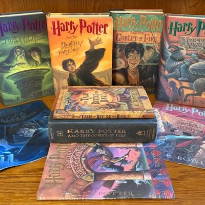 Harry Potter First Edition Hardcover Books (6), Plus Extra Dust Jackets
