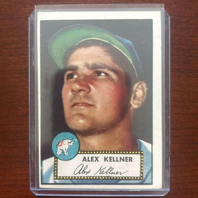 1952 Topps Baseball Card. Alex Kellner - Philadelphia Athletics. Card #201