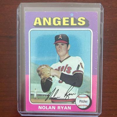 1975 Topps Baseball Card. Nolan Ryan - California Angels. Card #500