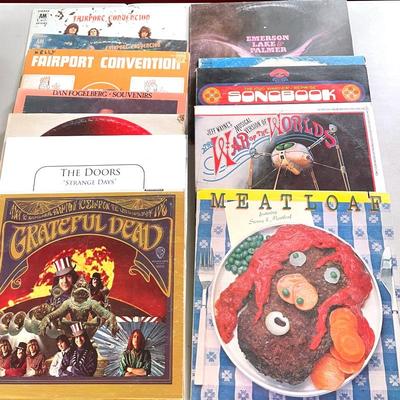 Vintage Rock Albums With Grateful Dead, Bob Dylan, Meatloaf, The Doors And More (12)