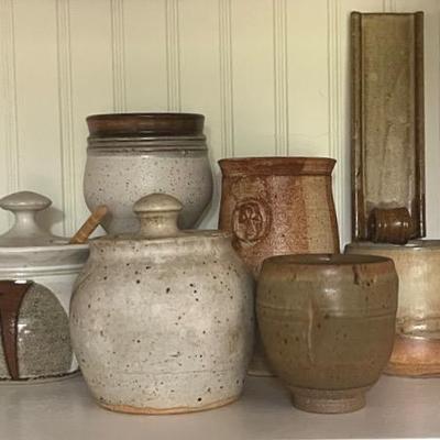 Handmade Pottery Group in Earth Tones (7)