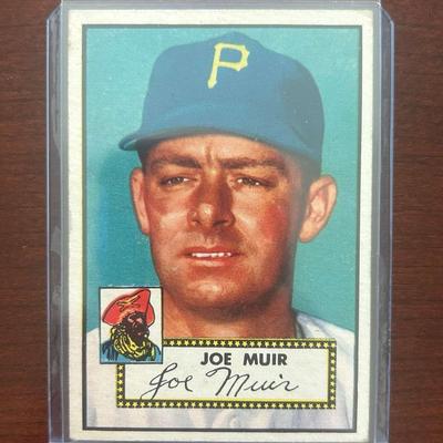 1952 Topps Baseball Card. Joe Muir - Pittsburgh Pirates. Card #154