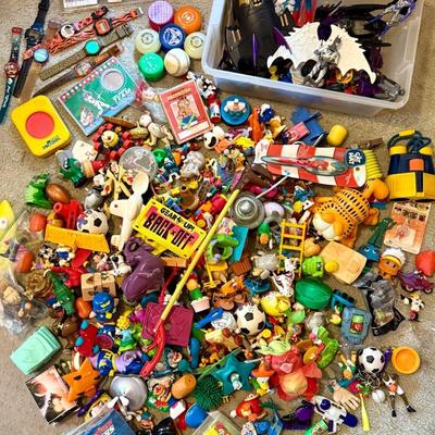 Huge Collection Of Vintage Loose Toys 80s/90s Smurfs, Space Jam, Disney, Batman ++