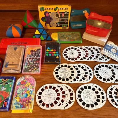 Vintage Puzzles & Handheld Games, Plus View-Masters (2) And Reels