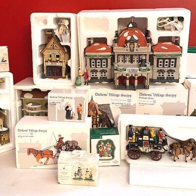 Dept. 56 Dickens’ Village Series (16 Boxed Buildings And Accessories)