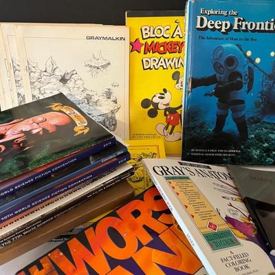 SciFi Fantasy Books and Zines with Others, Vintage 
