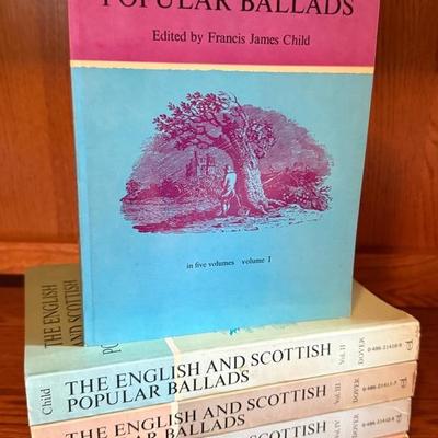 1965 English & Scottish Popular Ballads, Paperback Complete 5 Volumes By Dover