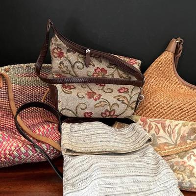 Fossil Woven Handbags (2) with Others