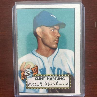 1952 Topps Baseball Card. Clint Hartung - New York Giants. Card #141