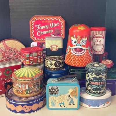 Collection Of Vintage Tins