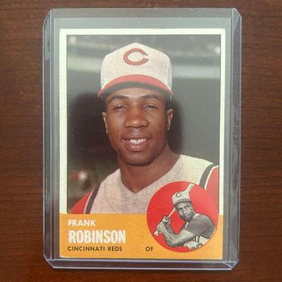 1963 Topps Baseball Card. Frank Robinson - Cincinnati Reds. Card #400