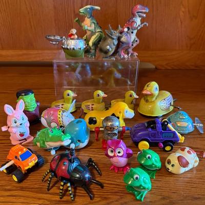 Plastic And Tin Wind-Up Toys (20) By TOMY, Russ, LJN & Others