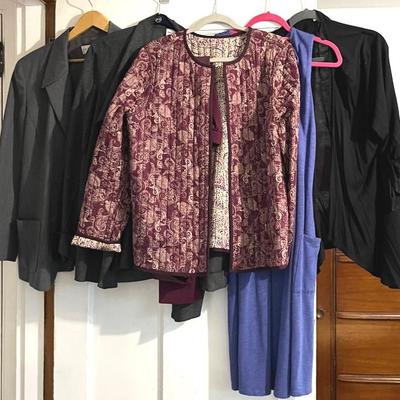 Women’s Separates and Dress with Quilted Jacket, J.Jill, Coldwater Creek, Chicos Size L
