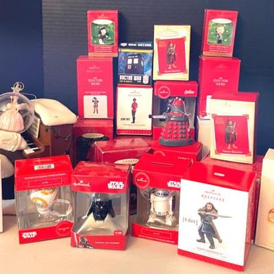 Hallmark Christmas Ornaments With Star  Wars And Decor