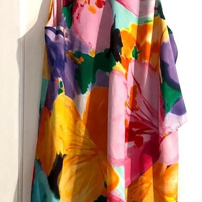 Ralph Lauren Watercolor Floral Dress Size 16