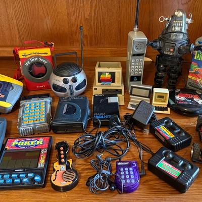 Vintage Electronics & Handheld Games With Sony, Tiger, Etc