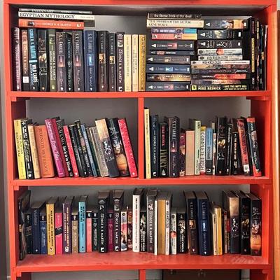 Sci Fi, Fantasy and Mythology Books, Three Shelves