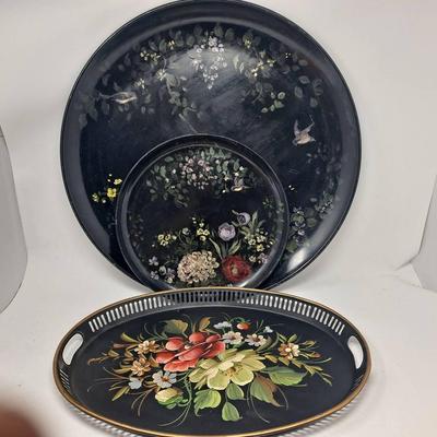 Vintage Handpainted Serving/Tea Trays