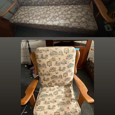Couch + Chair With Illustrated Details