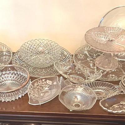 Trays, Bowls, Ice buckets And More In Glass
