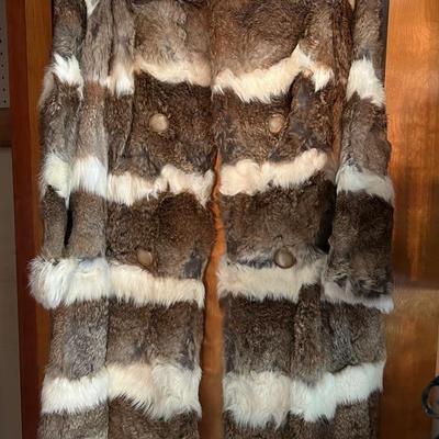 Vintage Rabbit Fur Coat 