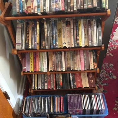 DVDs, CDs, & VHS Collection 