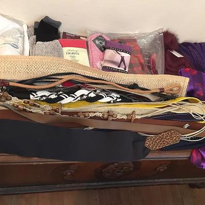 Vintage Belts, Scarves, Hosiery & More