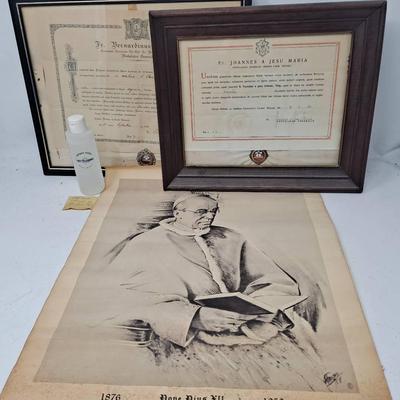Religious Collectibles:  Framed Relics