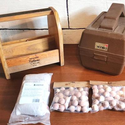Vintage Kiwi Shoeshine Kit & Esquire Footman De Luxe