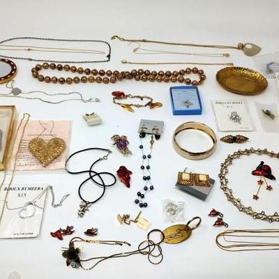 Gold-tone And Silver-tone Costume Jewelry 