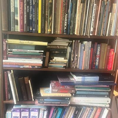 4 Left Shelves of Books