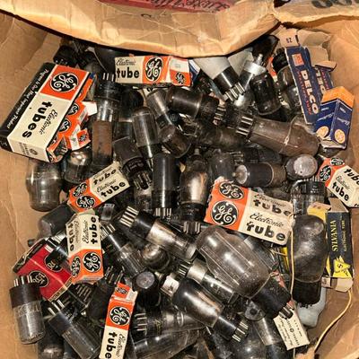 Pile of Vacuum Tubes & Droplight