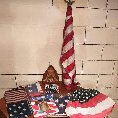 American Flags, Flag Bandana, 2 Glass Flag Display Cases And More!